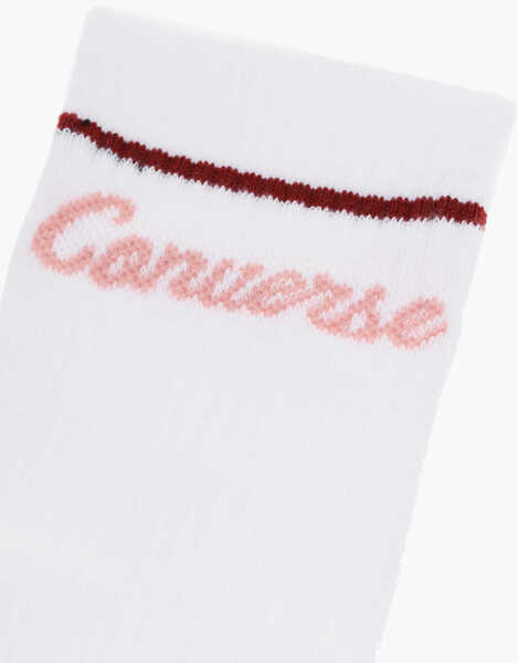 Sosete Converse Set 2 Pairs Of Bicolor Long Socks With Contrasting Details White Femei (BM 17945809) 2