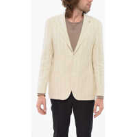 Sacouri Cc Collection Striped Motif Refined Blazer Barbati