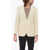 CORNELIANI Cc Collection Striped Motif Refined Blazer Beige