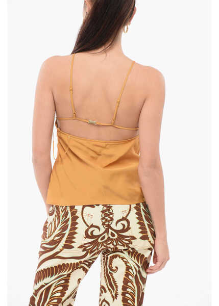 Bluze Calvin Klein Satin Halterneck Top Yellow Femei (BM 17945845) 2