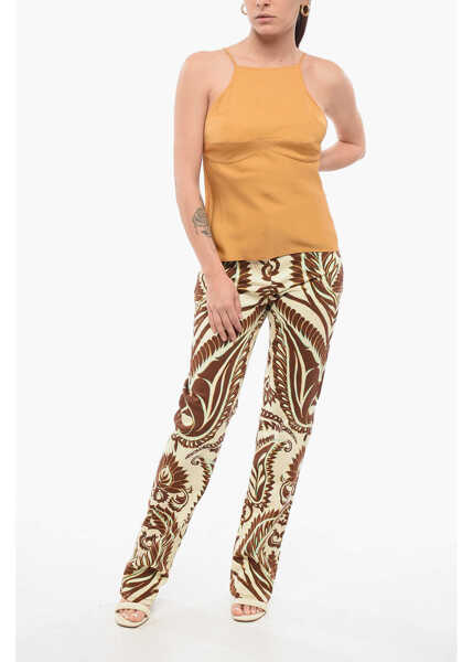 Bluze Calvin Klein Satin Halterneck Top Yellow Femei (BM 17945845) 4