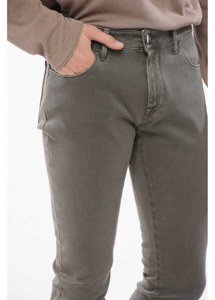 Blugi slim fit CORNELIANI Id 5 Pockets Slim Fit Jeans Green Barbati (BM 17945860) 3