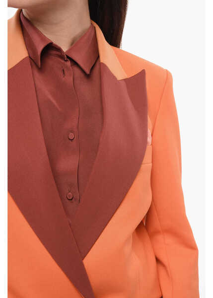 Costume HEBE STUDIO Wool Blend Bianca Suit With Falred Fit Pants Orange Femei (BM 17945953) 3