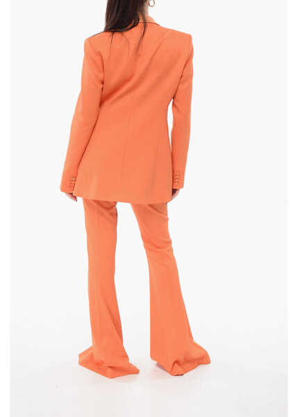 Costume HEBE STUDIO Wool Blend Bianca Suit With Falred Fit Pants Orange Femei (BM 17945953) 4