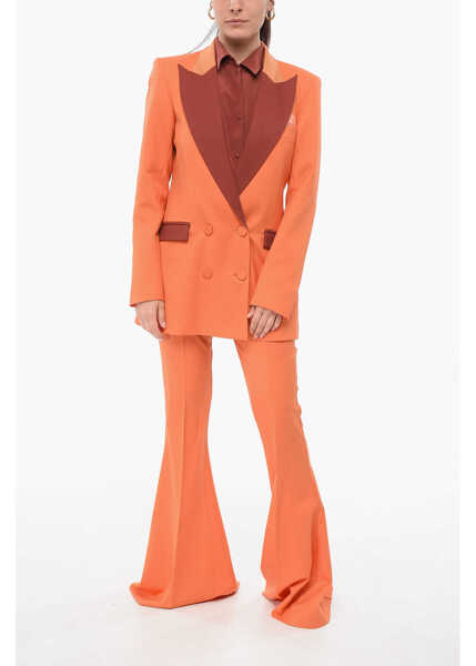 Costume HEBE STUDIO Wool Blend Bianca Suit With Falred Fit Pants Orange Femei (BM 17945953) 1