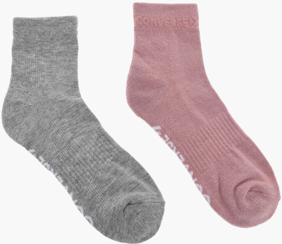 Sosete Converse Set Of 2 Stretch Cotton Socks Pink Femei (BM 17945959) 4