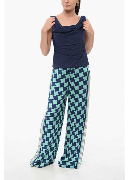 Bluze ARMARIUM Draped Sleeveless Top Blue Femei (BM 17945977) 4