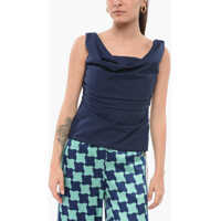 Bluze Draped Sleeveless Top Femei