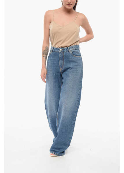 Blugi drepti ETRO Dark Washed Regular Fit Denims With Embroidered Pocket 24Cm Blue Femei (BM 17945980) 4