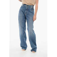 Blugi drepti Dark Washed Regular Fit Denims With Embroidered Pocket 24Cm Femei