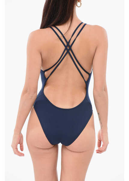 Costume de baie intregi Nike Swim One-Piece Swimsuit With Crossed Straps Blue Femei (BM 17945992) 2
