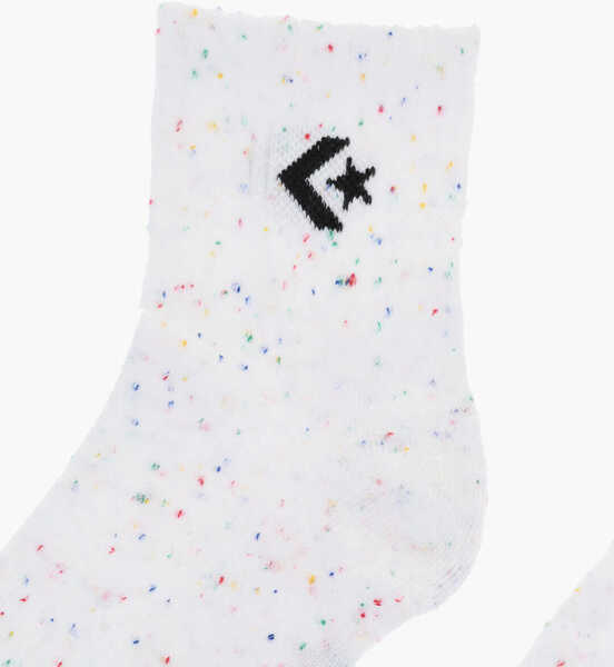 Sosete Converse Set Of 2 Stretch Fabric Socks With Multicolor Details White Femei (BM 17945998) 2