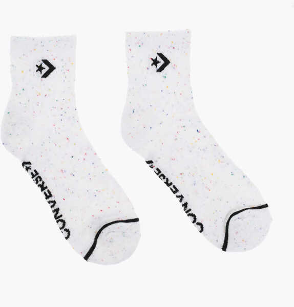 Sosete Converse Set Of 2 Stretch Fabric Socks With Multicolor Details White Femei (BM 17945998) 3