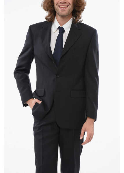 Costume CORNELIANI Cc Collection Extrafine Wool Suit With Flap Pockets Black Barbati (BM 17946004) 2