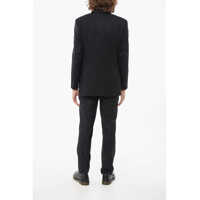 Costume CORNELIANI pentru Barbati - Costume CORNELIANI Cc Collection Extrafine Wool Suit With Flap Pockets Black Barbati (BM 17946004) - B-mall.ro