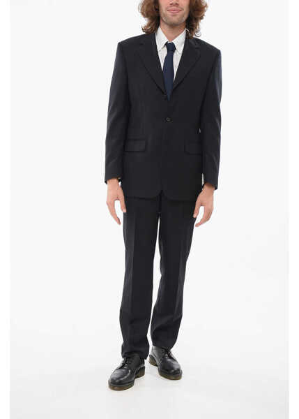 Costume CORNELIANI Cc Collection Extrafine Wool Suit With Flap Pockets Black Barbati (BM 17946004) 1
