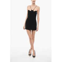 Rochii elegante Mini Dress With Decorative Neckline Femei