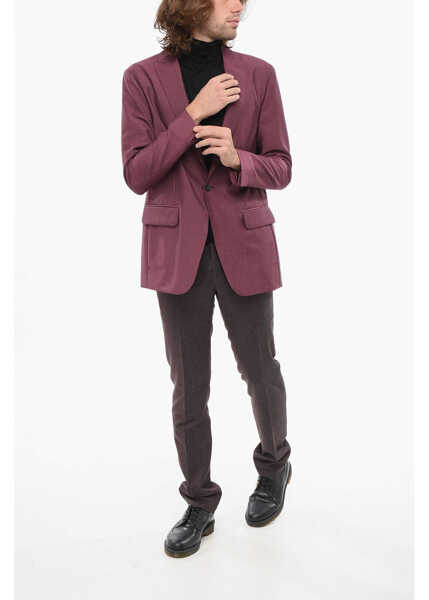 Sacouri CORNELIANI Cc Collection Wool Blend Reset Half-Lined Blazer Pink Barbati (BM 17946019) 4