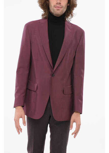 Sacouri CORNELIANI Cc Collection Wool Blend Reset Half-Lined Blazer Pink Barbati (BM 17946019) 1