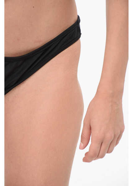Bikini Zadig & Voltaire Solid Color Bikini Bottom With Contrasting Detail Black Femei (BM 17946034) 3