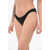 Zadig & Voltaire Solid Color Bikini Bottom With Contrasting Detail Black