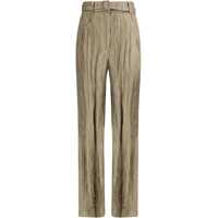 Pantaloni casual Ruched silk Norman Pants Femei