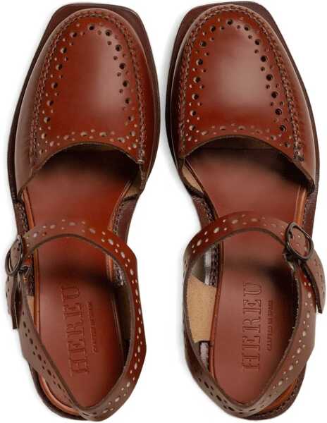 Sandale HEREU Sandal Moccasin Picada BROWN Femei (BM 17946163) 3