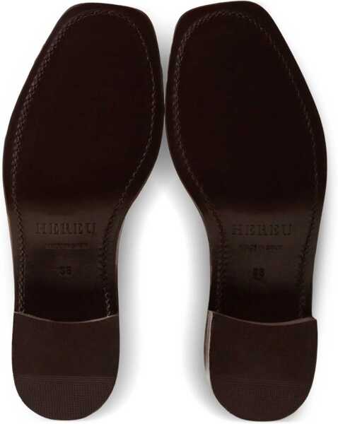 Sandale HEREU Sandal Moccasin Picada BROWN Femei (BM 17946163) 4