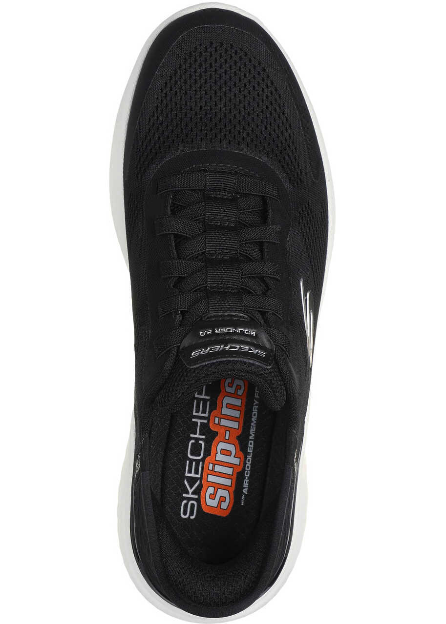 Pantofi fitness SKECHERS Slip-ins Bounder 2.0. Emerged Black/White White/Black Barbati (BM 17980570) 4
