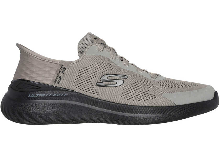 Pantofi fitness SKECHERS Slip-ins Bounder 2.0. Emerged Taupe Black Brown Barbati (BM 17980576) 2
