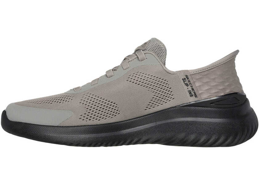 Pantofi fitness SKECHERS Slip-ins Bounder 2.0. Emerged Taupe Black Brown Barbati (BM 17980576) 3