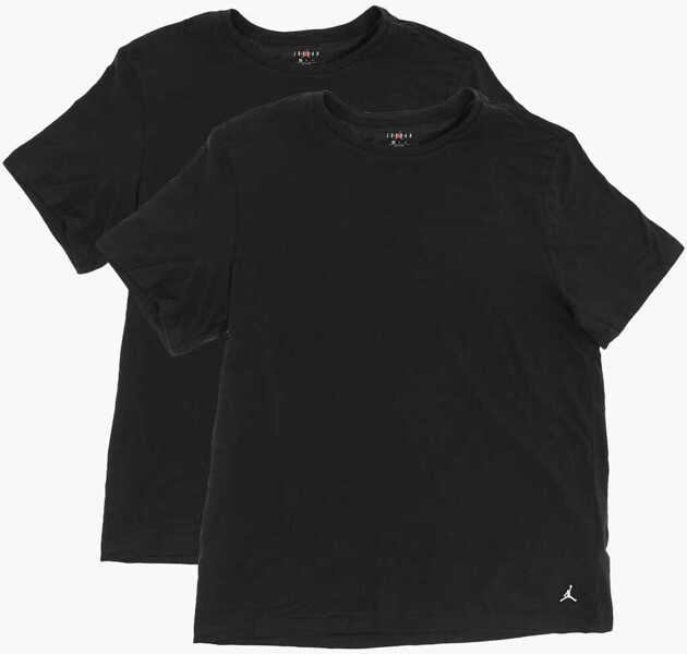 Tricouri Nike Air Jordan Cotton Stretch 2 Pairs Of Crew-Neck T-Shirt Black Barbati (BM 17980816) 3