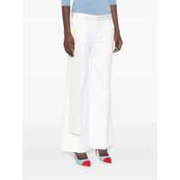 Imbracaminte Victoria Beckham Dama - Pantaloni casual Victoria Beckham New Gigi White Pants With Belt Detail In Virgin Wool Blend Woman WHITE Femei (BM 17981256) - B-mall.ro