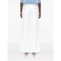 Pantaloni Victoria Beckham Dama - Pantaloni casual Victoria Beckham Victoria Beckham Satin Waistband Pants WHITE Femei (BM 17981259) - B-mall.ro