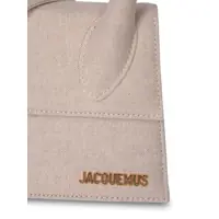 Genti de mana JACQUEMUS Dama - Genti de mana JACQUEMUS Jacquemus Le Chiquito Moyen Leather Handbag GREY Femei (BM 17981670) - B-mall.ro