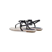 Espadrile Dama - Espadrile Stuart Weitzman Stuart Weitzman Felicity Espadrillas Thong Sandals BLACK NATURAL Femei (BM 17982174) - B-mall.ro
