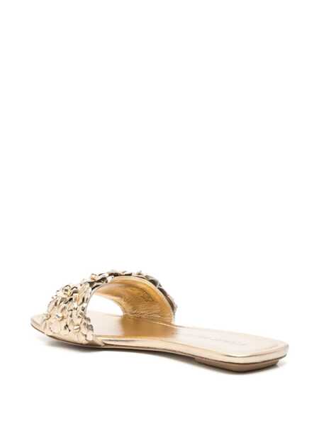 Pantofi cu toc Stuart Weitzman Stuart Weitzman Meadow Flat Slide GOLDEN PLATINO Femei (BM 17982177) 3