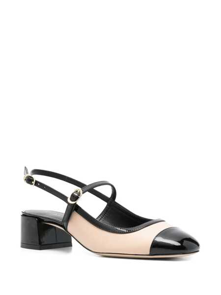 Pantofi cu toc Stuart Weitzman Stuart Weitzman Maeve Mary Jane Slingback BEIGE BLACK Femei (BM 17982186) 2