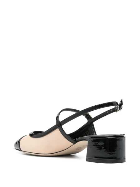 Pantofi cu toc Stuart Weitzman Stuart Weitzman Maeve Mary Jane Slingback BEIGE BLACK Femei (BM 17982186) 3