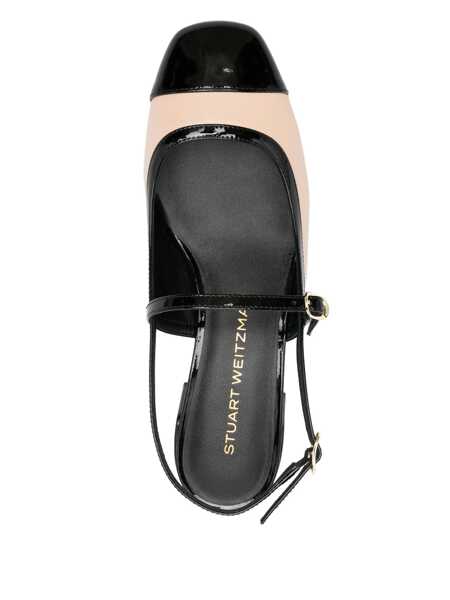 Pantofi cu toc Stuart Weitzman Stuart Weitzman Maeve Mary Jane Slingback BEIGE BLACK Femei (BM 17982186) 4