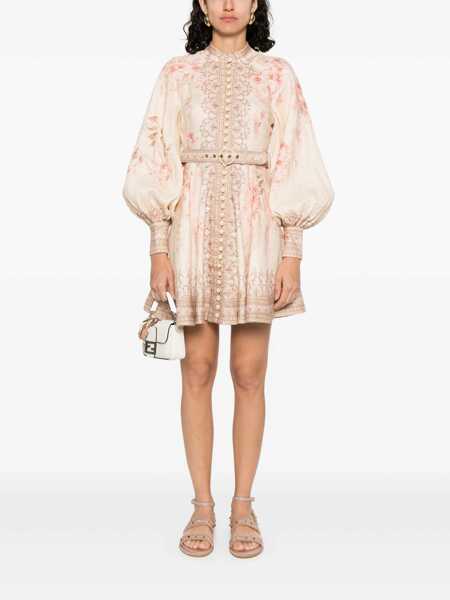 Rochii ZIMMERMANN Zimmermann Illuminate Buttoned Mini Dress Clothing RED Femei (BM 17982381) 2