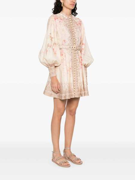 Rochii ZIMMERMANN Zimmermann Illuminate Buttoned Mini Dress Clothing RED Femei (BM 17982381) 3