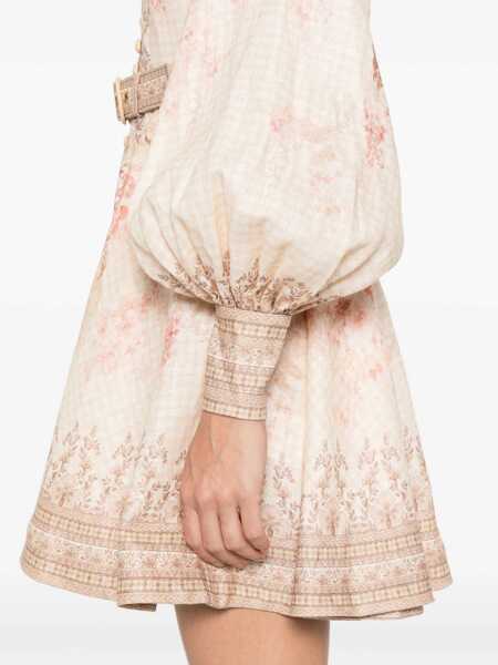 Rochii ZIMMERMANN Zimmermann Illuminate Buttoned Mini Dress Clothing RED Femei (BM 17982381) 5