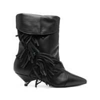 Bocanci Gisel Moire Ariana Low Heels Ankle Boots Femei