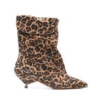 Bocanci Gisel Moire Miriam Low Heels Ankle Boots Femei