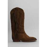 Bocanci Gisel Moire Oklahoma Texan Boots Femei