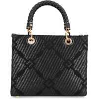 Genti de mana Elisabetta Franchi Dama - Genti de mana Elisabetta Franchi Elisabetta Franchi Jacquard Fabric Tote Black Femei (BM 17984802) - B-mall.ro