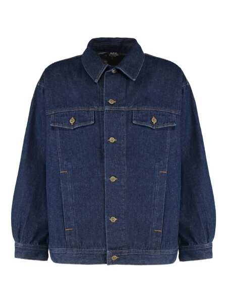 Geci A.P.C. A.P.C. Elvis Denim Jacket Navy Barbati (BM 17985075) 1