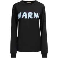 Tricouri Marni Logo Print T-Shirt Femei