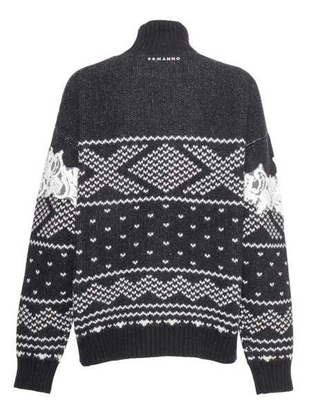 Pulovere casual Ermanno Scervino Embroidered turtleneck Black   Femei (BM 17988048) 1